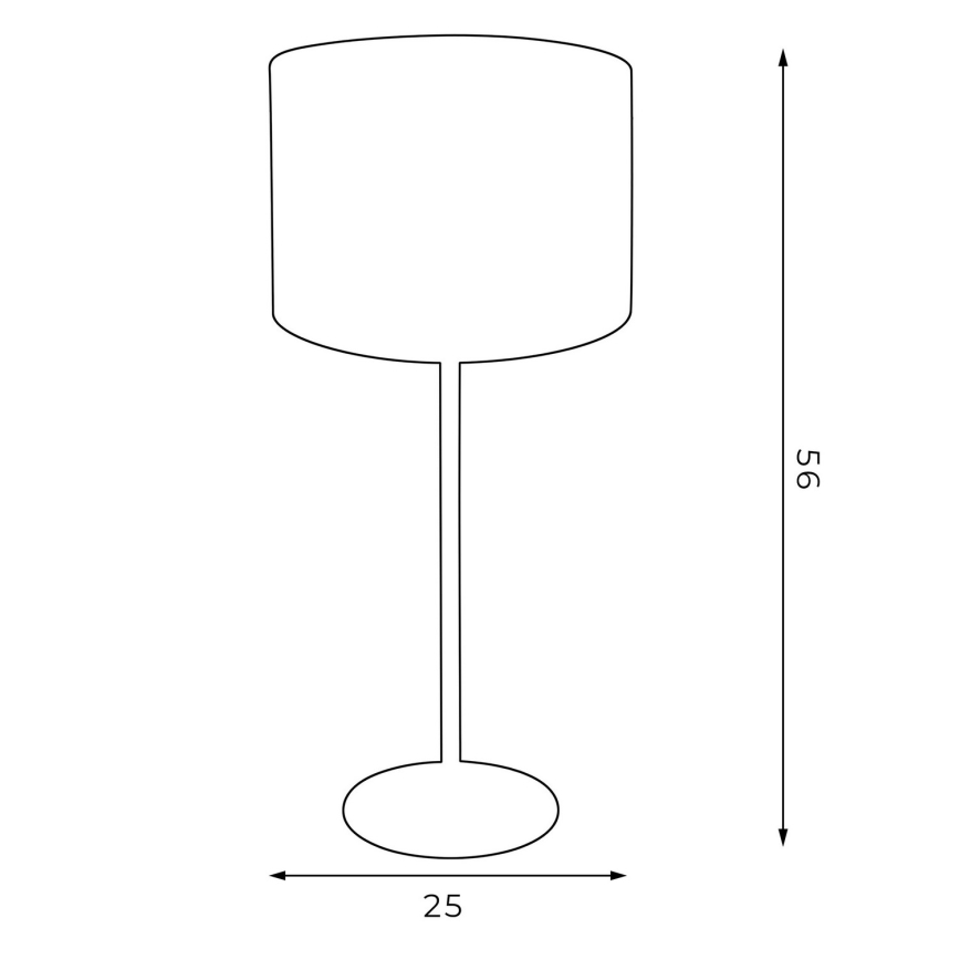 Stolna lampa ARDEN 1xE27/60W/230V pr. 25 cm bijela/zlatna