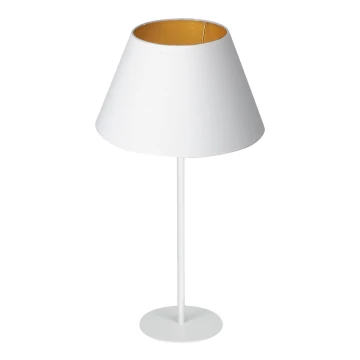 Stolna lampa ARDEN 1xE27/60W/230V pr. 30 cm bijela/zlatna