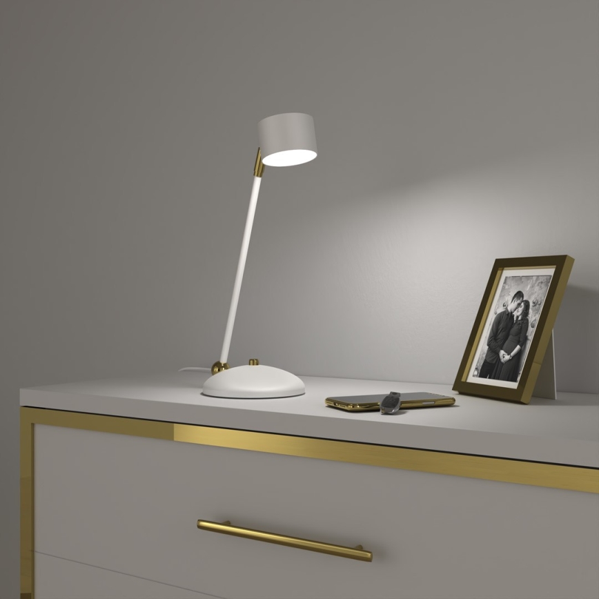 Stolna lampa ARENA 1xGX53/11W/230V bijela/zlatna