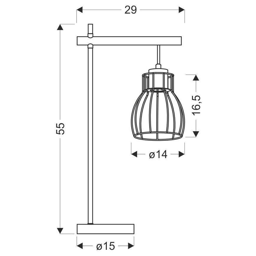 Stolna lampa BERNITA 1xE27/60W/230V