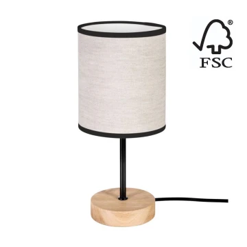 Stolna lampa BOHO 1xE27/25W/230V hrast – FSC certificirano