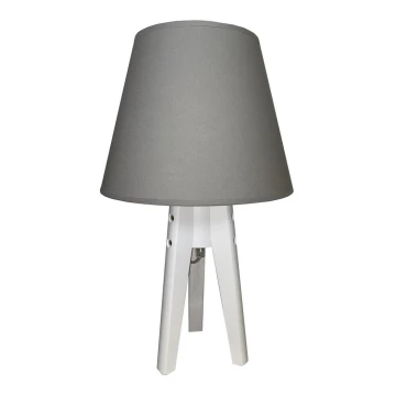 Stolna lampa CONE 1xE27/60W/230V bijela/siva