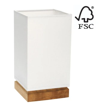 Stolna lampa FIRE 1xE27/25W/230V bor/bijela – FSC certificirano