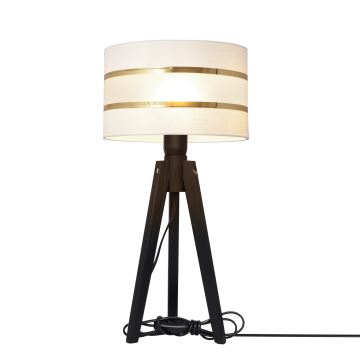 Stolna lampa HELEN 1xE27/60W/230V bijela/zlatna/bor