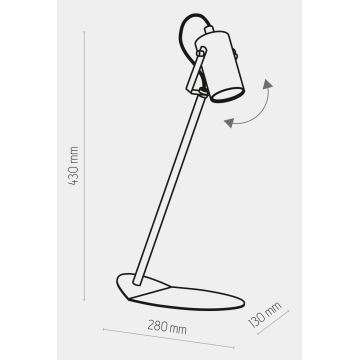 Stolna lampa REDO 1xGU10/10W/230V bijela