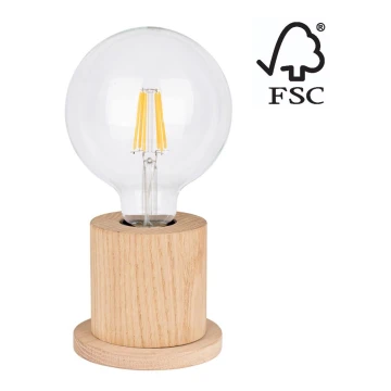Stolna lampa TASSE 1xE27/25W/230V hrast – FSC certificirano