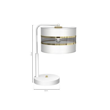 Stolna lampa ULTIMO 1xE27/6W/230V bijela