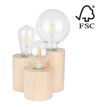 Stolna lampa VINCENT 3xE27/15W/230V – FSC certificirano