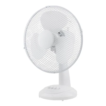 Stolni ventilator 30cm, bijeli, 3 brzine, 40W