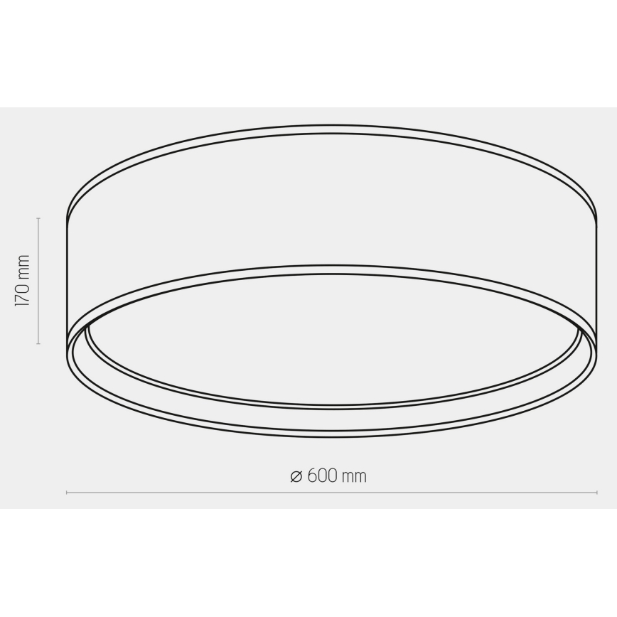 Stropna svjetiljka BILBAO 4xE27/15W/230V pr. 60 cm smeđa/zlatna