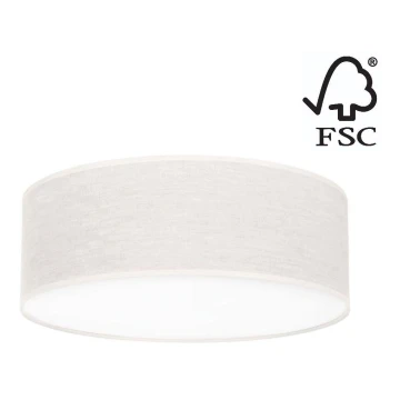 Stropna svjetiljka BOHO 3xE27/25W/230V pr. 38 cm bijela – FSC certificirano