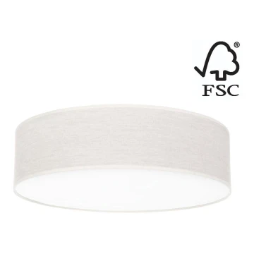 Stropna svjetiljka BOHO 4xE27/25W/230V pr. 48 cm bijela – FSC certificirano