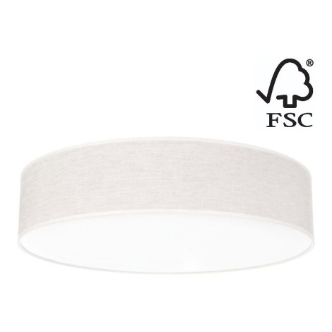 Stropna svjetiljka BOHO 4xE27/25W/230V pr. 58 cm bijela – FSC certificirano