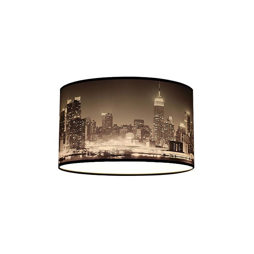 Stropna svjetiljka CITY crno-bijeli neboderi 2xE27/60W/230V