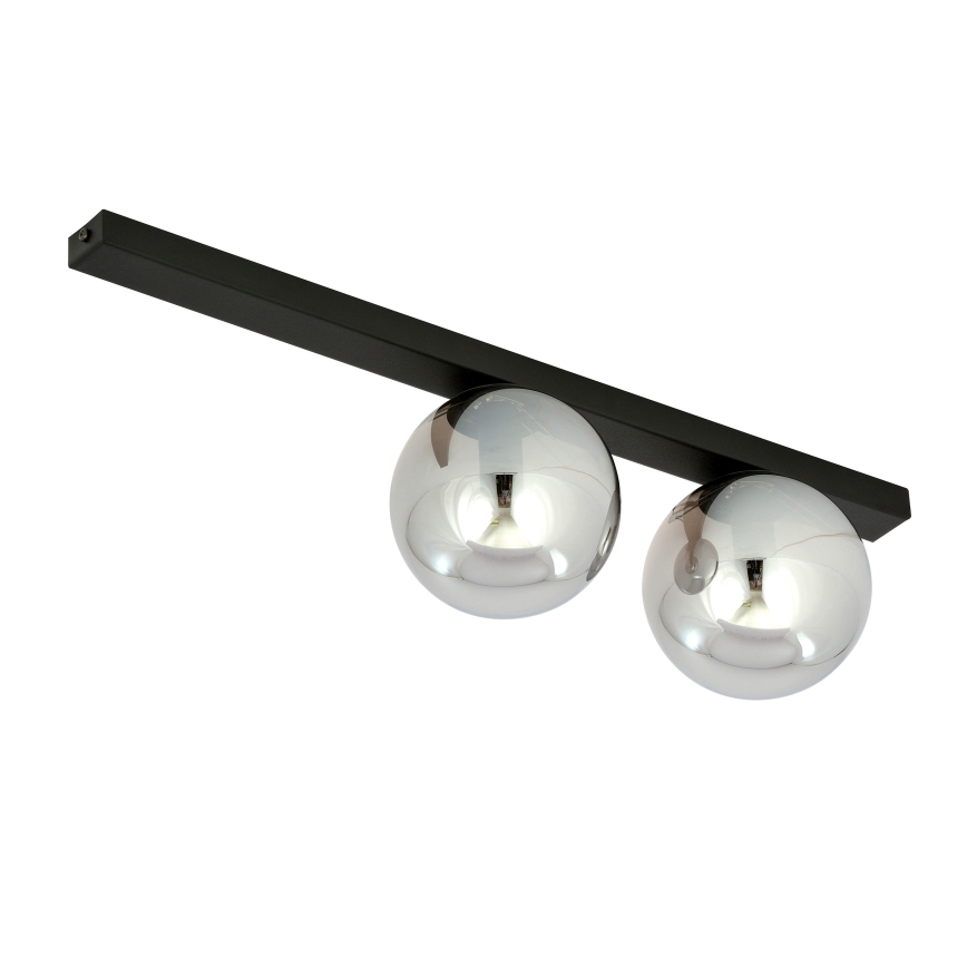 Stropna svjetiljka FIT 2xE14/10W/230V crna/siva