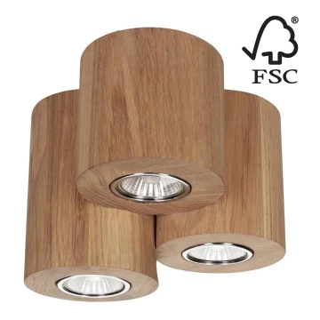 Stropna svjetiljka WOODDREAM 3xGU10/6W/230V – FSC certificirano