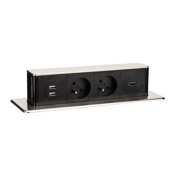 Stup s utičnicama za stol 2x230V + 2xUSB + HDMI