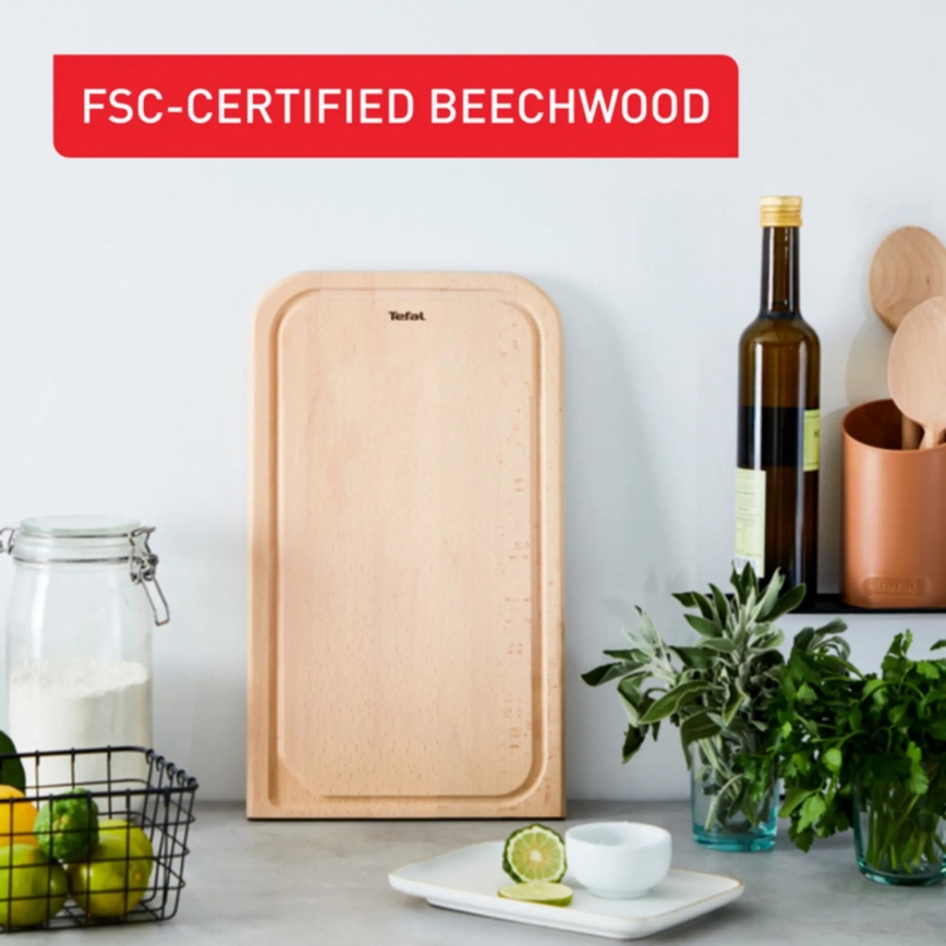 Tefal - Kuhinjska daska za rezanje COMFORT 41x24 cm bukva - FSC certificirano