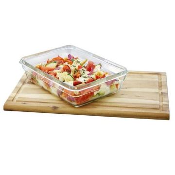 Tefal - Posuda za namirnice 2 l MSEAL GLASS crvena/staklo