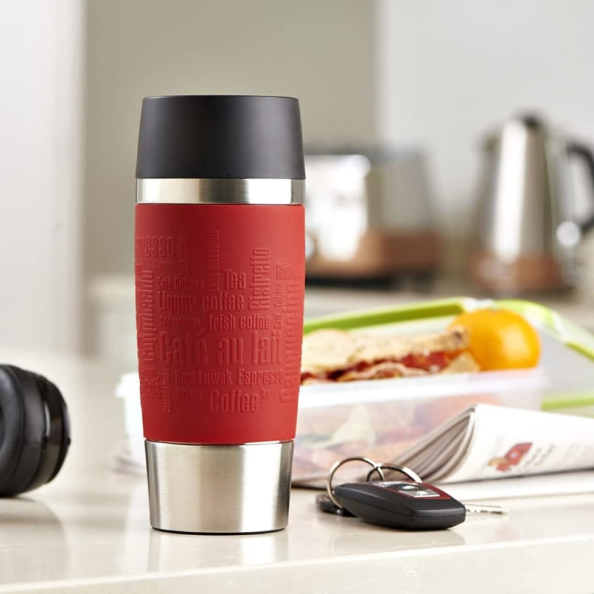 Tefal - Putna šalica 360 ml TRAVEL MUG nehrđajući/crvena