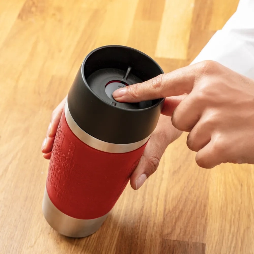 Tefal - Putna šalica 360 ml TRAVEL MUG nehrđajući/crvena