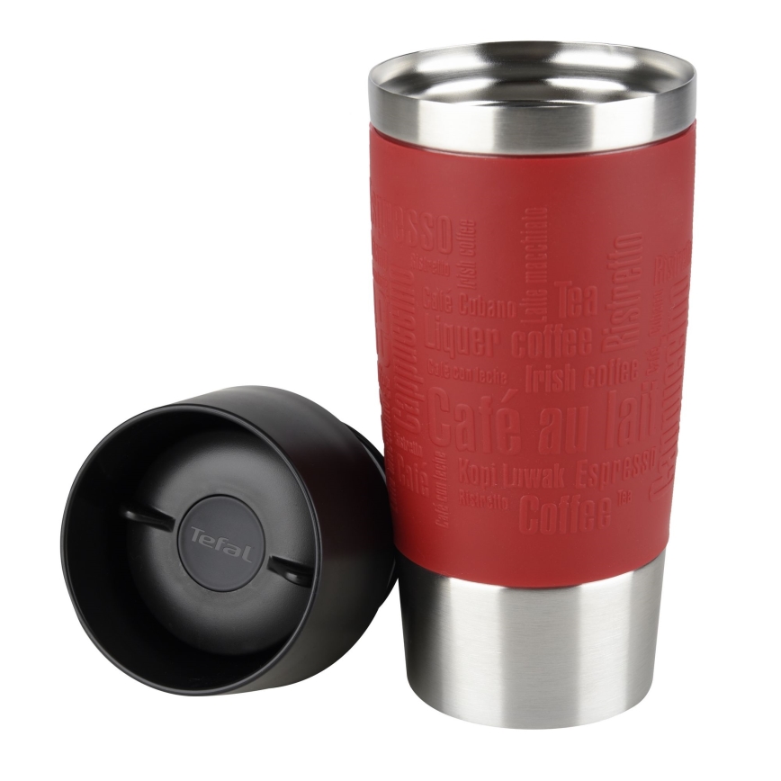 Tefal - Putna šalica 360 ml TRAVEL MUG nehrđajući/crvena