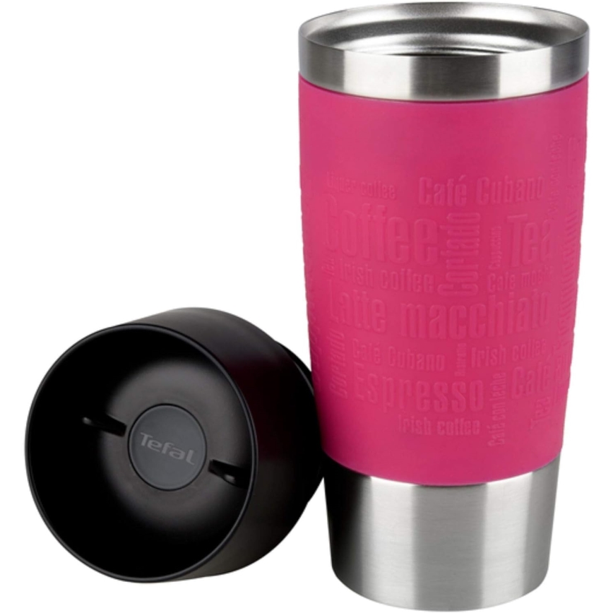 Tefal - Putna šalica 360 ml TRAVEL MUG nehrđajući/ružičasta