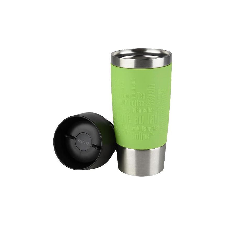 Tefal - Putna šalica 360 ml TRAVEL MUG nehrđajući/zelena