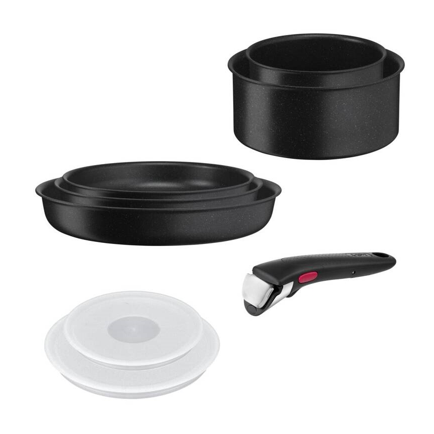 Tefal - Set posuđa 8 kom INGENIO BLACK STONE