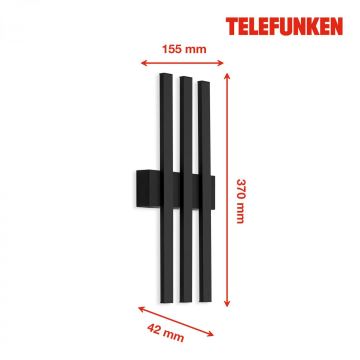 Telefunken 313305TF - LED Vanjska zidna svjetiljka 3xLED/4W/230V IP44