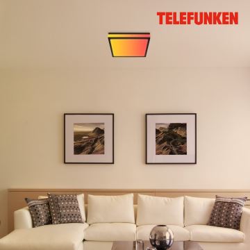 Telefunken 321305TF - LED RGBW Prigušiva stropna svjetiljka LED/18W/230V 3000-6500K + daljinski upravljač