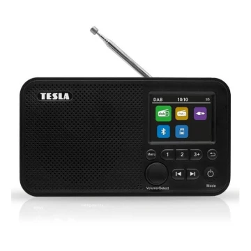 TESLA Electronics - Radio DAB+ FM 5W/1800 mAh crna