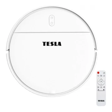 TESLA Electronics RoboStar - Pametni robotski usisivač 2u1 2500 mAh Wi-Fi Tuya bijela + daljinski upravljač