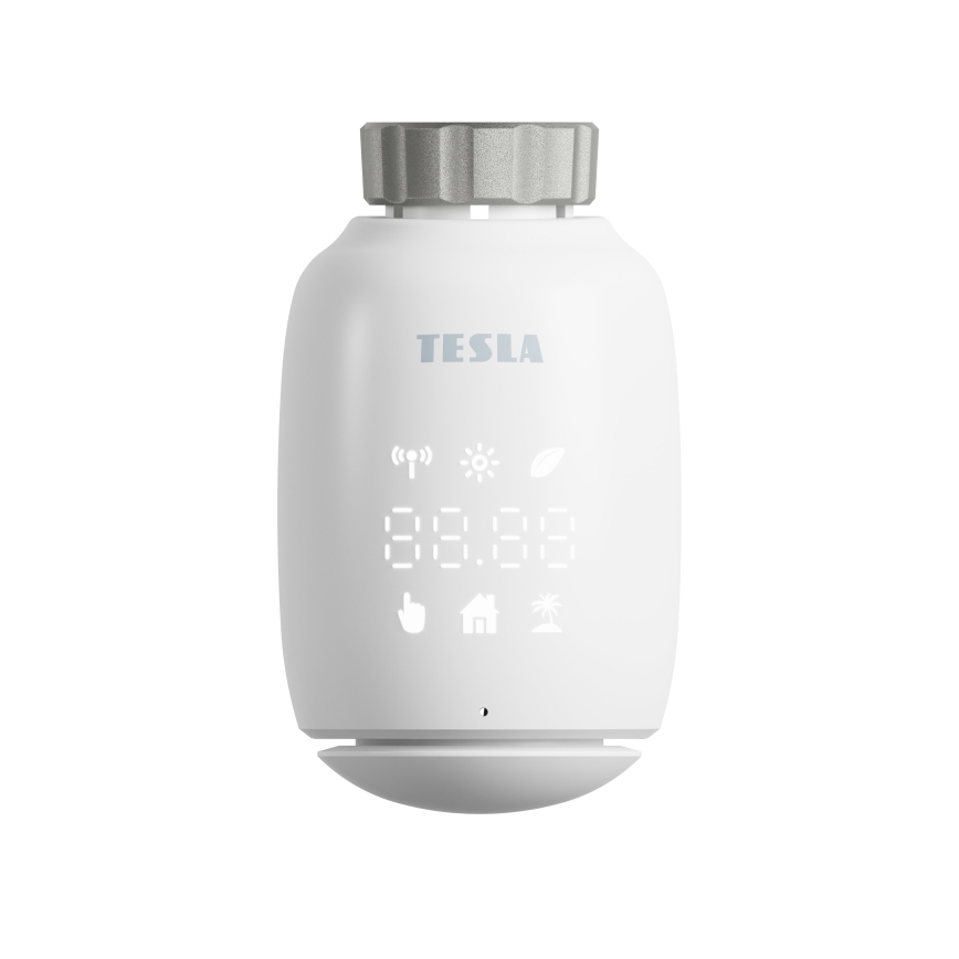 TESLA Smart - SET 3x Pametna bežična termostatska glava 2xAA + pametni pristupnik Hub Zigbee Wi-Fi