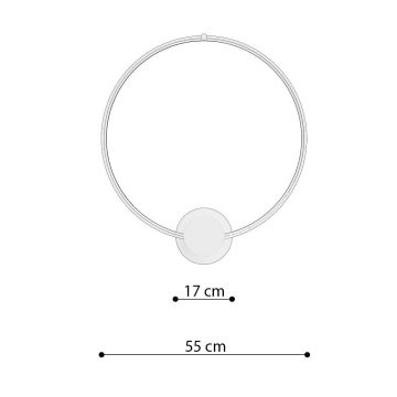 Thoro TH.222 - LED Stropna svjetiljka RIO LED/30W/230V CRI90 3000K pr. 55 cm zlatna