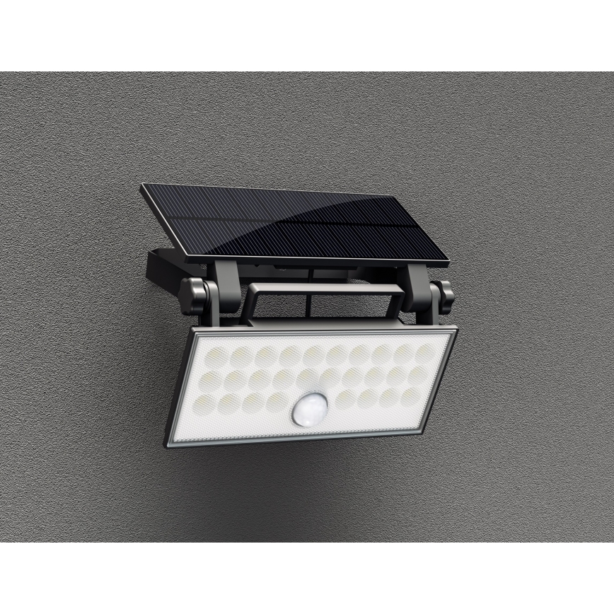 Top Light - LED Solarni zidni reflektor sa senzorom HELEON PRO LED/8W/3,7V IP65 4000K