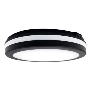 Top Light - LED Svjetiljka za kupaonicu COMET LED/15W/230V 3000/4000/6500K IP54 pr. 20 cm crna