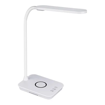 Top Light Luisa B - LED Prigušiva stolna lampa na dodir s bežičnim punjenjem LUISA LED/5W/230V bijela