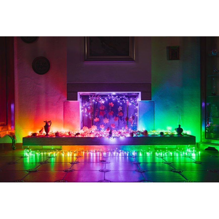 Twinkly - LED RGB Prigušive vanjske božićne lampice CLUSTER 400xLED 9,5m IP44 Wi-Fi