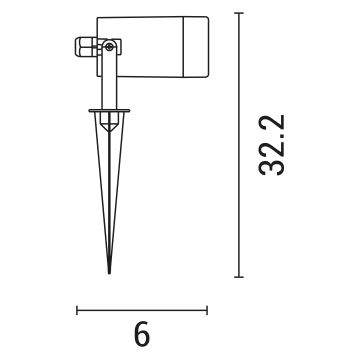 Vanjska lampa 1xGU10/5W/230V IP65 bijela