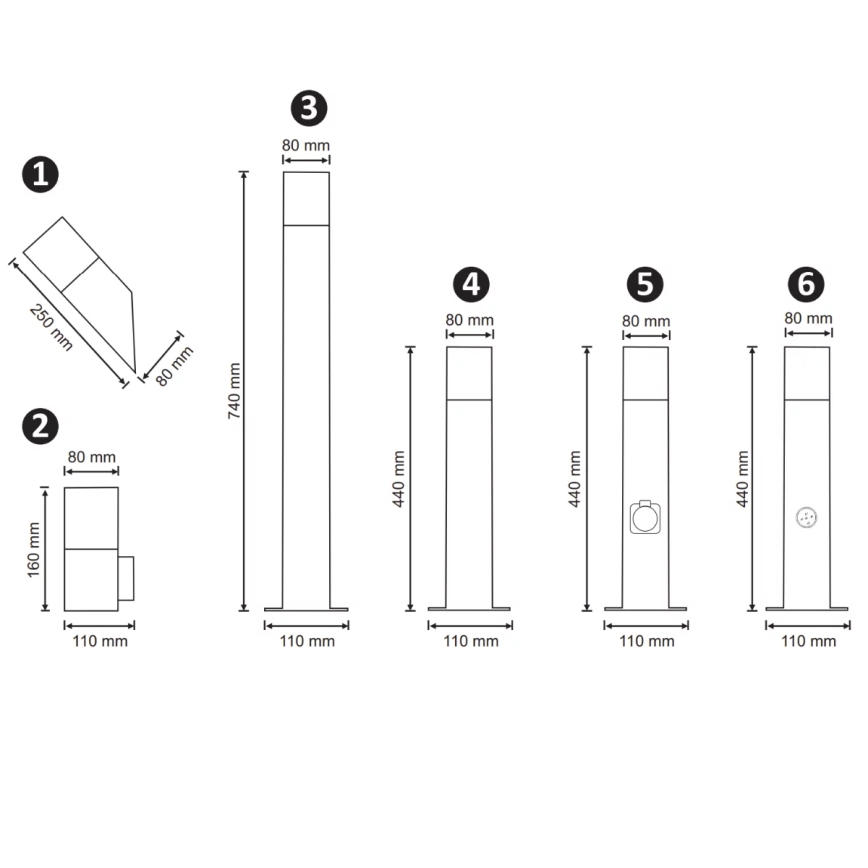 Vanjska lampa sa senzorom NEW YORK 1xE27/12W/230V IP44 44 cm antracit