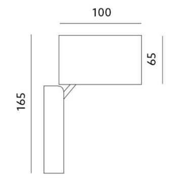Vanjska zidna svjetiljka 1xGU10/35W/230V IP44 crna