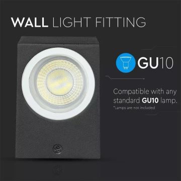 Vanjska zidna svjetiljka 1xGU10/35W/230V IP44