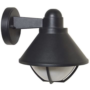 Vanjska zidna svjetiljka EDINA 1xE27/60W/230V IP44 crna