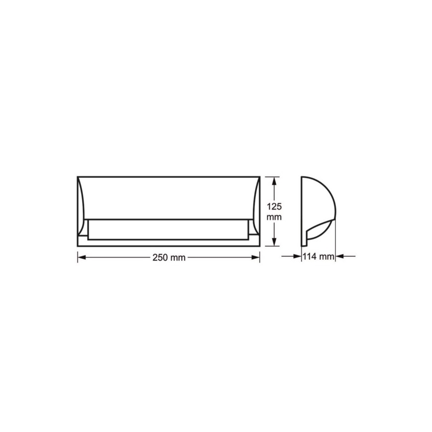 Vanjska zidna svjetiljka FREON 1xE27/60W/230V IP54 antracit
