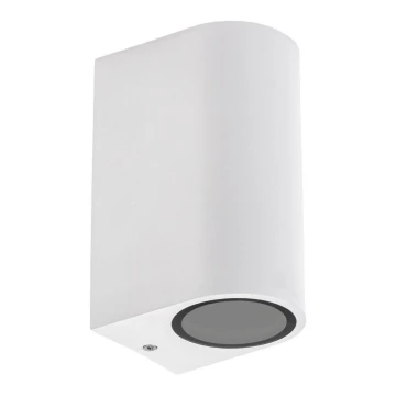 Vanjska zidna svjetiljka PARETE 2xGU10/6W/230V IP54 bijela
