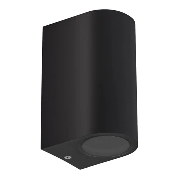 Vanjska zidna svjetiljka PARETE 2xGU10/6W/230V IP54 crna