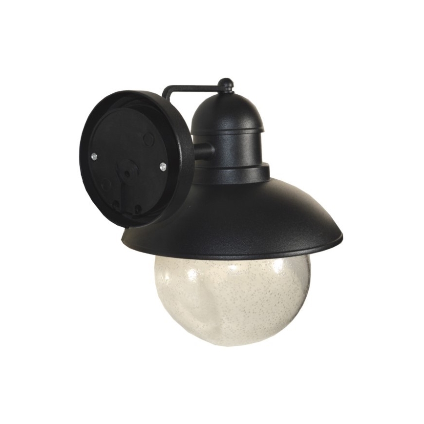 Vanjska zidna svjetiljka WILDA 1xE27/60W/230V IP44 crna