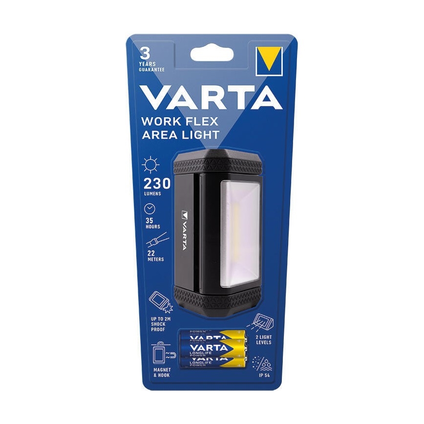 Varta 17648101421 - LED Prijenosna baterijska svjetiljka WORK FLEX AREA LIGHT LED/3xAA IP54