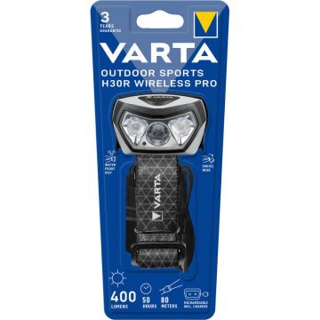 Varta 18650101401 - LED Prigušiva punjiva čeona svjetiljka OUTDOOR SPORTS LED/5V 1800mAh IPX7